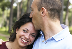 Man smiling outdoors